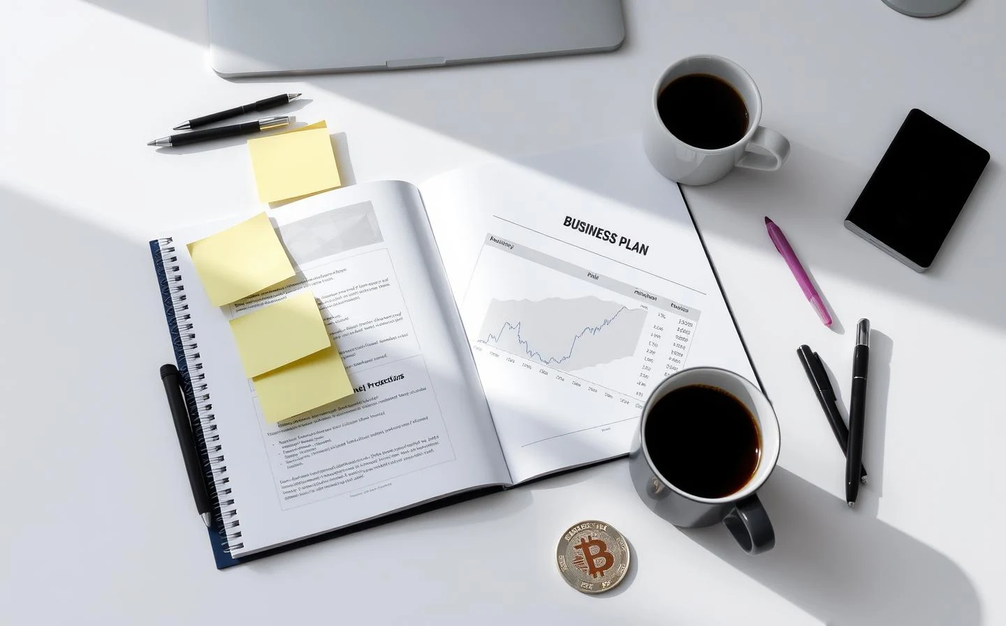 Investor-ready business plan with financial projections